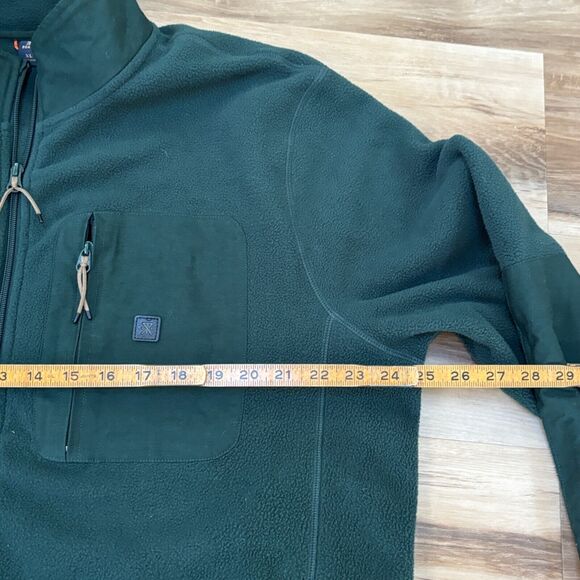 Roark Jacket Mens XL Landfall Fleece Green Full Zip Up Lined - Picture 8 of 11